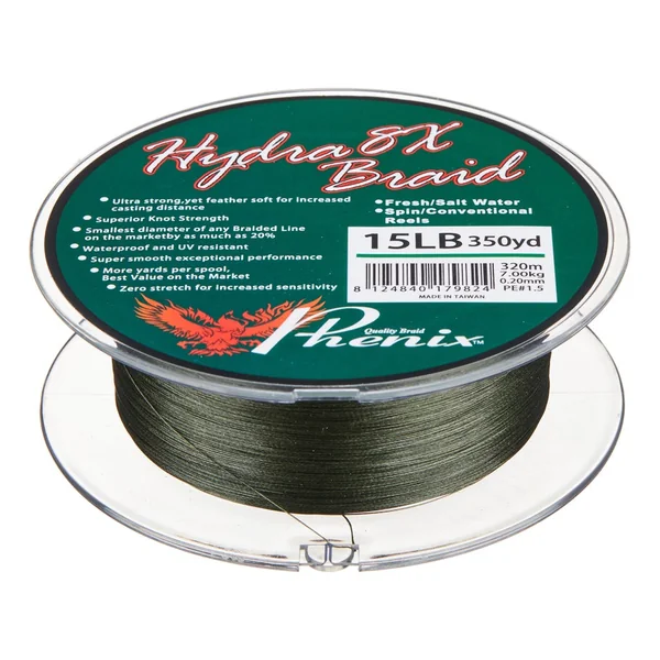 Phenix Rods Hydra 8 Strand Braided Line Green