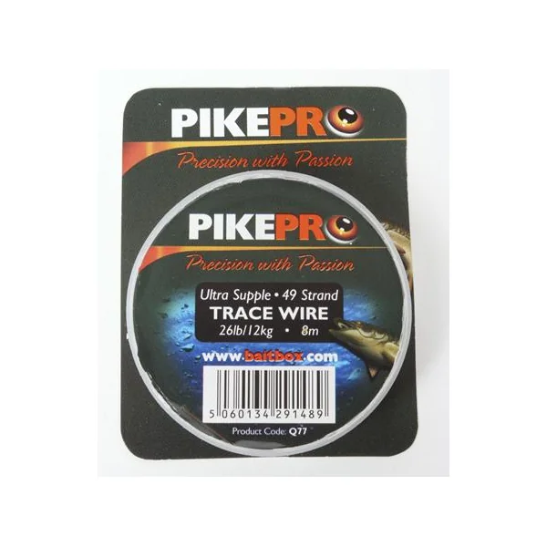 PikePro Trace Wire Ultra Supple 49 Strand 26lb 8m