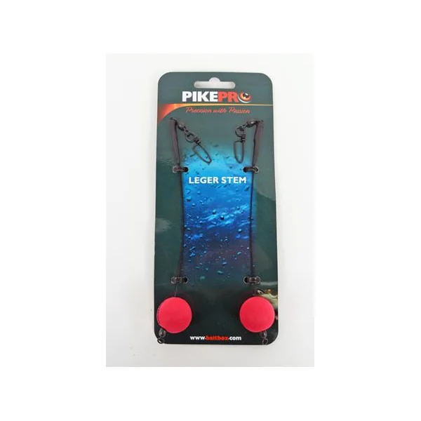 PikePro Wire Leger Stem Red x 2