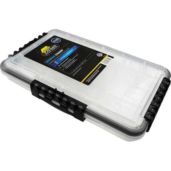 Plano 374310 Stowaway Waterproof Utility Box - Adjustable Compartments w/Black Latch