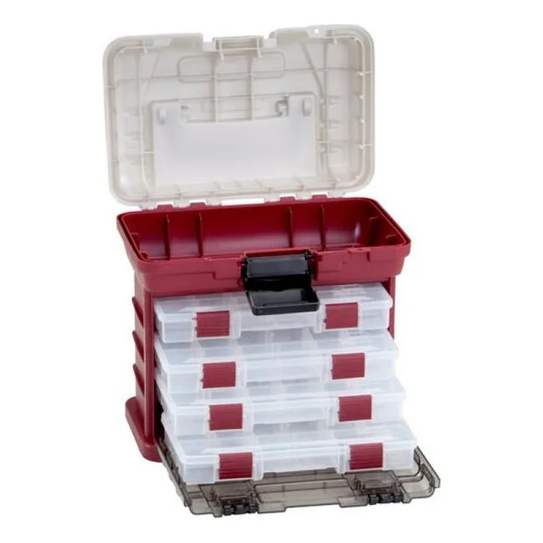 Plano 4 By 3500 Size Rack System - Red/Silver (135402)