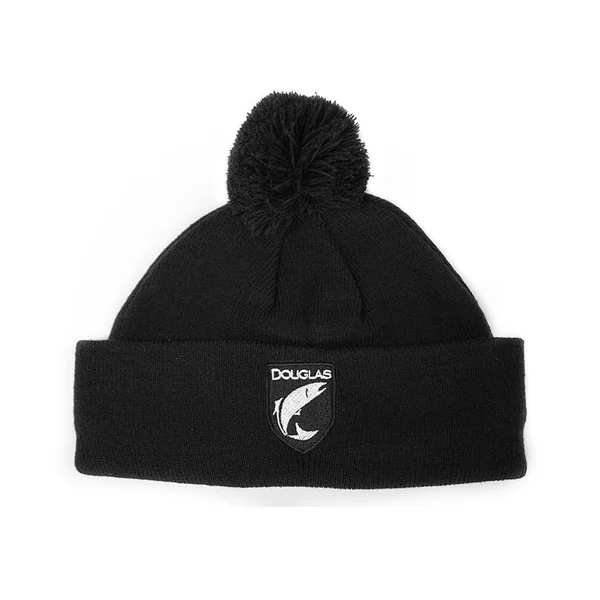 Pom Cuff Beanie – Black (93133)