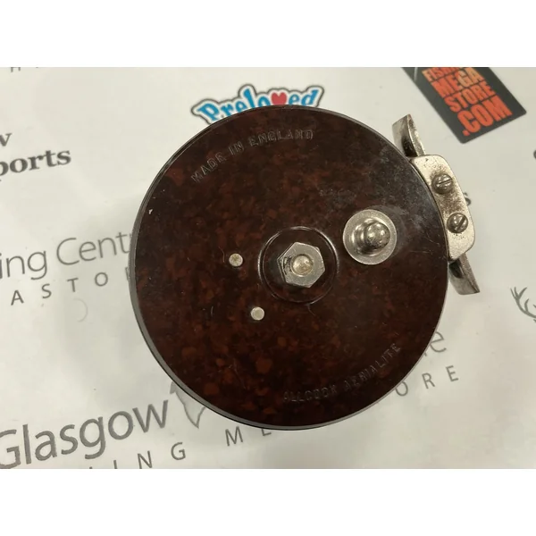Preloved Allcock Aerialite 3.75in Bakelite Centrepin Reel (England) - Used