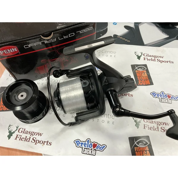 Preloved Penn Affinity LTD 7000 Big Pit Carp/Surf Reel with Spare Spool (Boxed) - As New