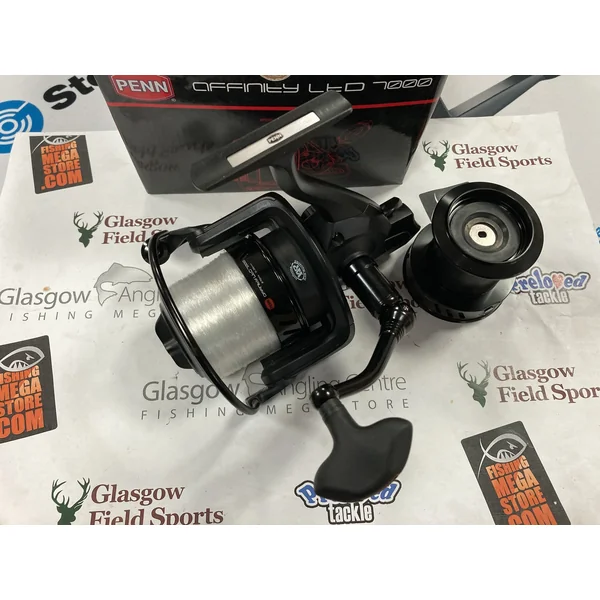 Preloved Penn Affinity LTD 7000 Big Pit Carp/Surf Reel with Spare Spool (Boxed) - As New