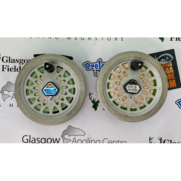 Preloved South Bend R95 Silver Doctor 7/8 Fly reel and spare spool (no box) - Used