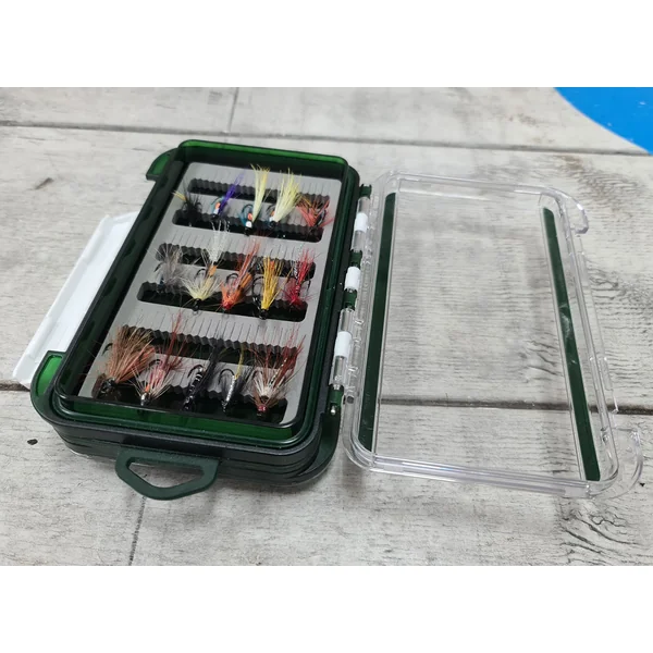 Preloved Stillwater 20 x Salmon Flies + Salmon Fly Box - As New