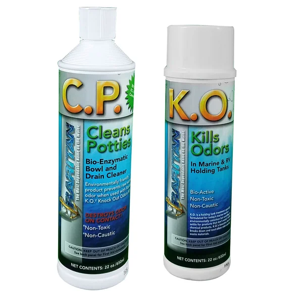 Raritan Potty Pack w/K.O. Kills Odors C.P. Cleans Potties - 1 of Each - 32oz Bottles [1PPOT]