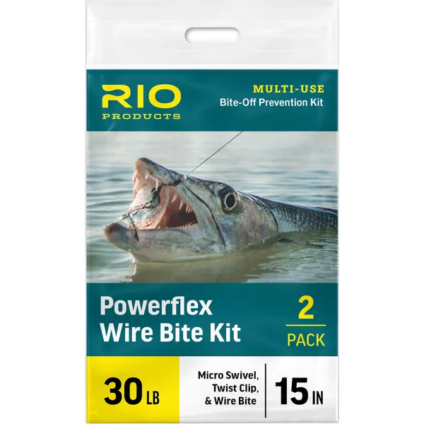 Rio Powerflex Wire Bites Leader With Swivel And Twist Clip