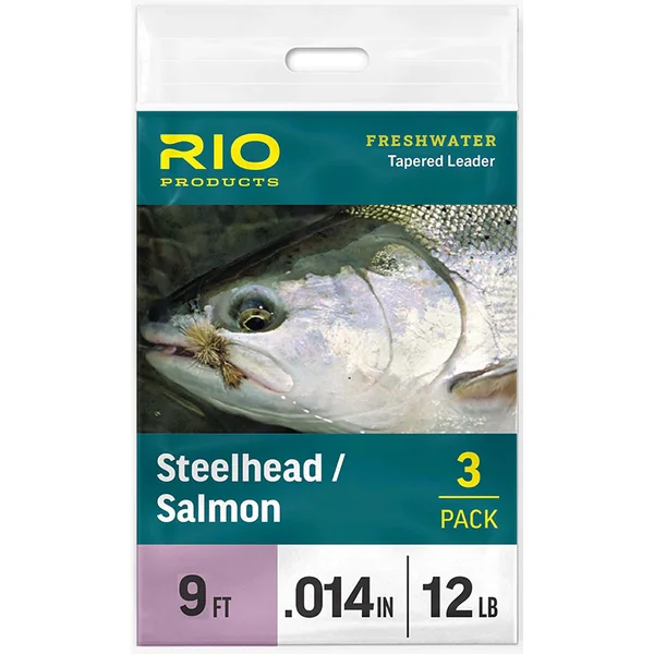 RIO Steelhead/Salmon Leader 9ft Triple Pack