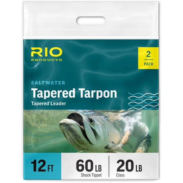 RIO Tapered Tarpon Fluorocarbon Leaders 2pc