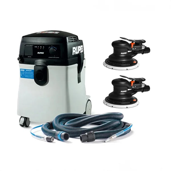 RUPES S245 Portable Vacuum Long Hose Kit w/(1) RH356A (1) RH359A Skorpio Sander [S245EPL/KL2-69]