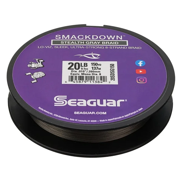Seaguar Smackdown Braided Line Stealth Gray