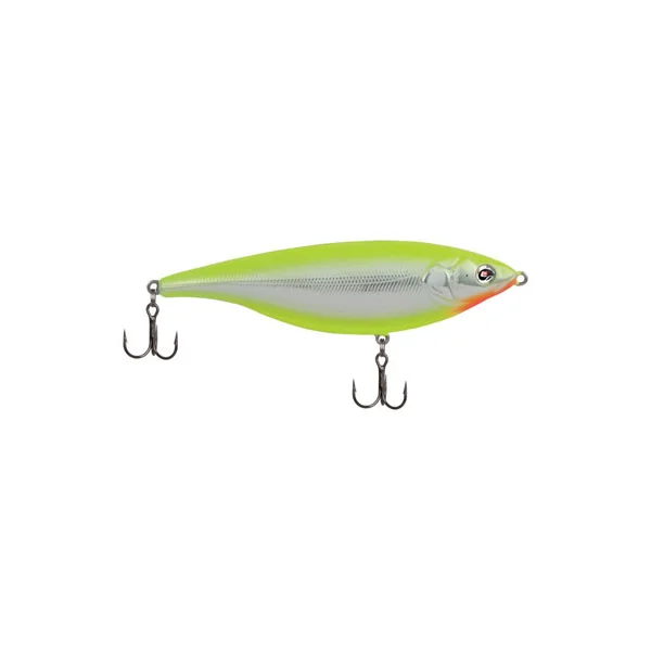 Sebile SS-090-SU Stick Shadd Lure - Suspending Chrome/Chartreuse