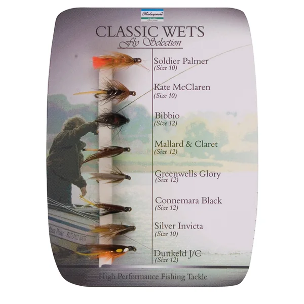 Shakespeare Fly Selection No.2 Classic Wets 8pc