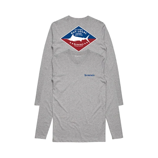 Simms Badge Marlin Long Sleeve T-Shirt - X-Large