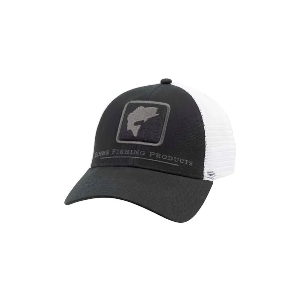 Simms Bass Trucker Hat - Black