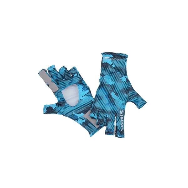 Simms Bugstopper Sunglove - Hex Camo Cobalt - L