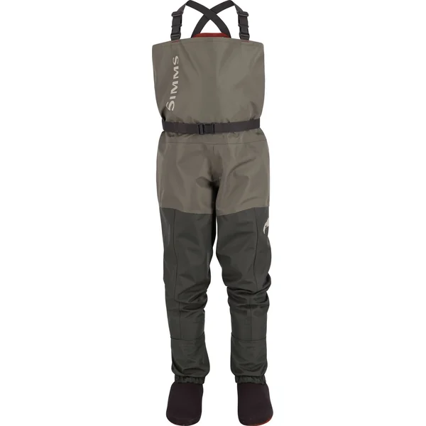 Simms Kid's Tributary Stockingfoot Chest Waders Basalt