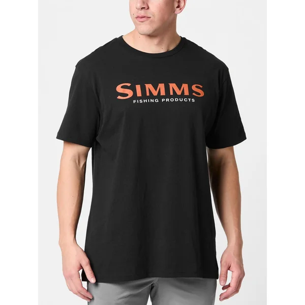 Simms Logo Short Sleeve Shirt Jet Black