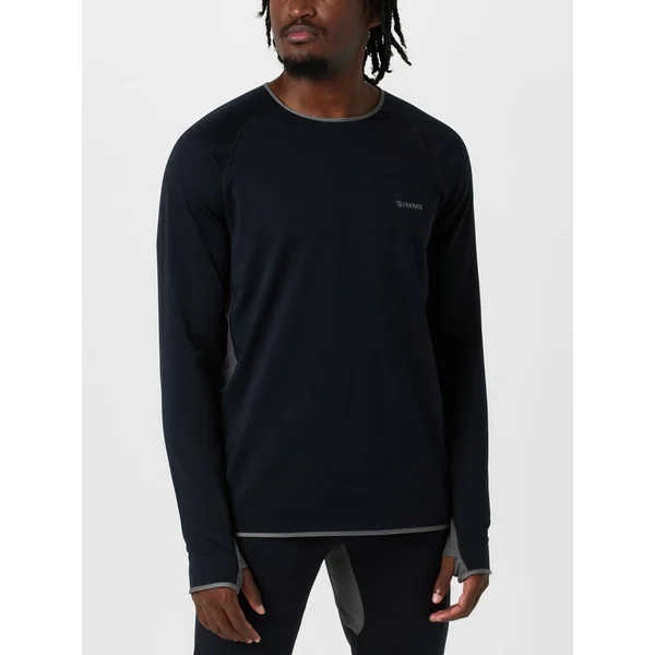 Simms Strata 200 Long Sleeve Crew Black