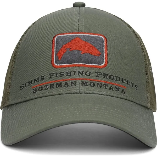 Simms Trout Icon Trucker Smokey Olive