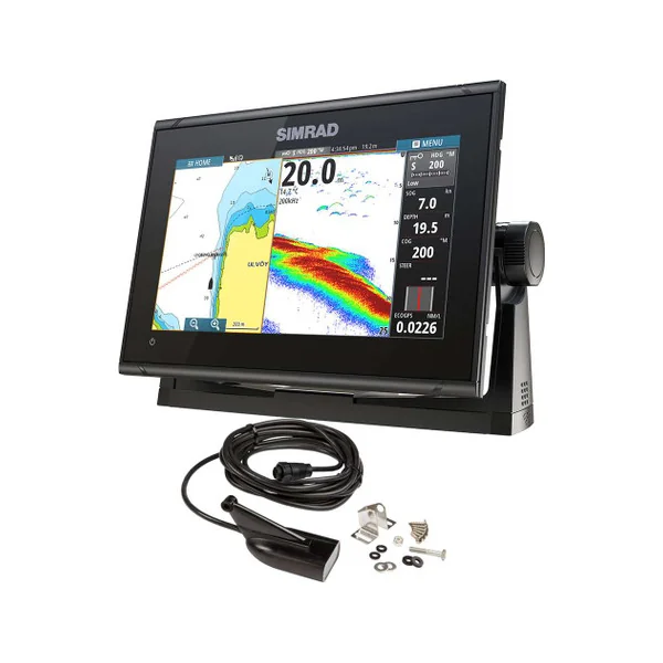 Simrad 000-13211-001 GO9 XSE Chartplotter/Fishfinder w/ Medium/High DownScan Transom Mount Transducer