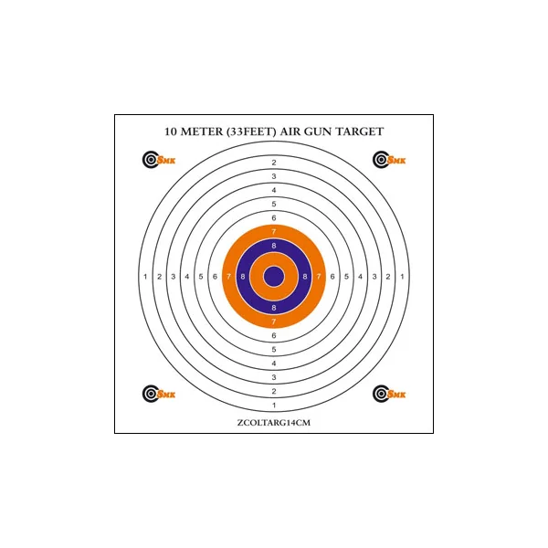 SMK 10 Metre Coloured Target 14cm