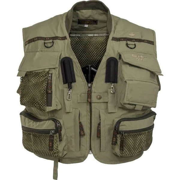 Snowbee Men Geo Fly Fishing Vest Waistcoat - Sage Green