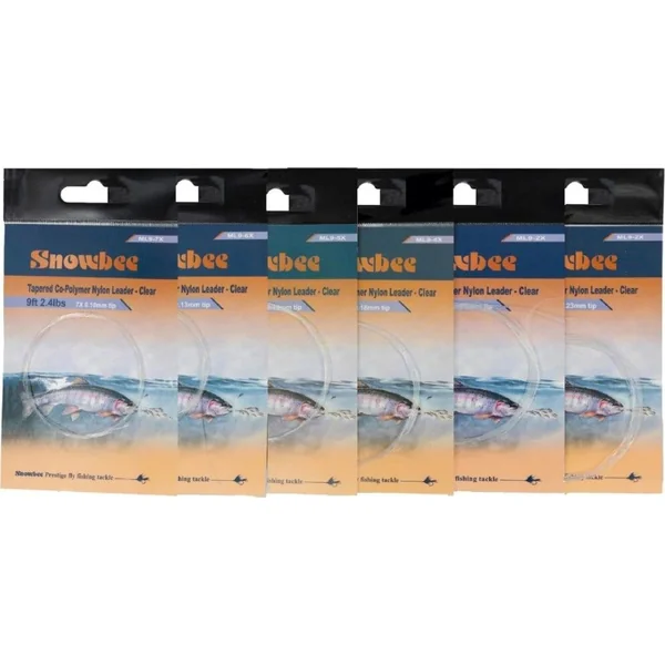 Snowbee Monofilament Tapered Leader 9ft