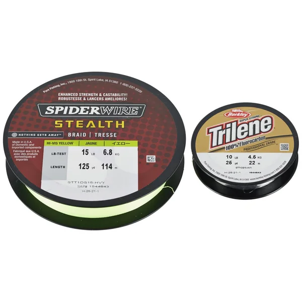 Spiderwire Stealth Dual Spool Line HiVis Ylw
