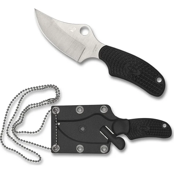 Spyderco Ark LWT Black FRN with Polymer Sheath 2.56in Fixed Blade