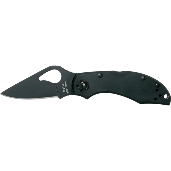 Spyderco Byrd Robin 2 Black SS Black Blade 2.4in Locking Knife
