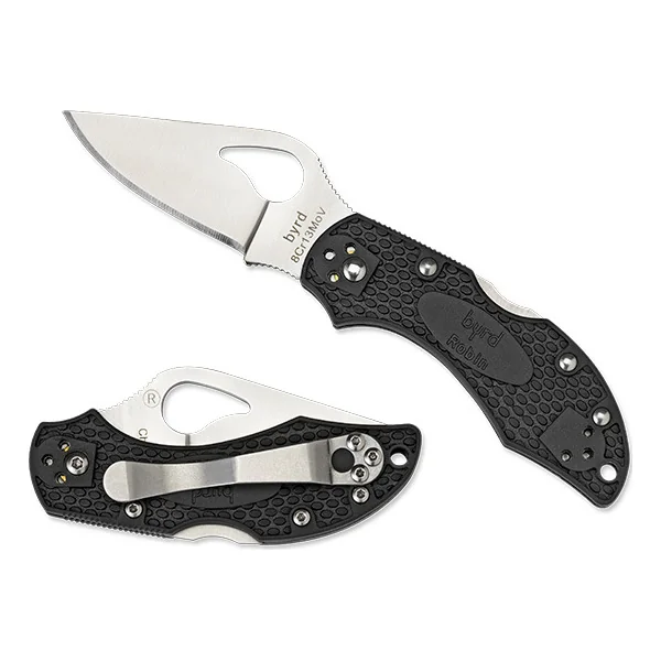 Spyderco Byrd Robin 2 LWT Black FRN 2.4in Locking Knife