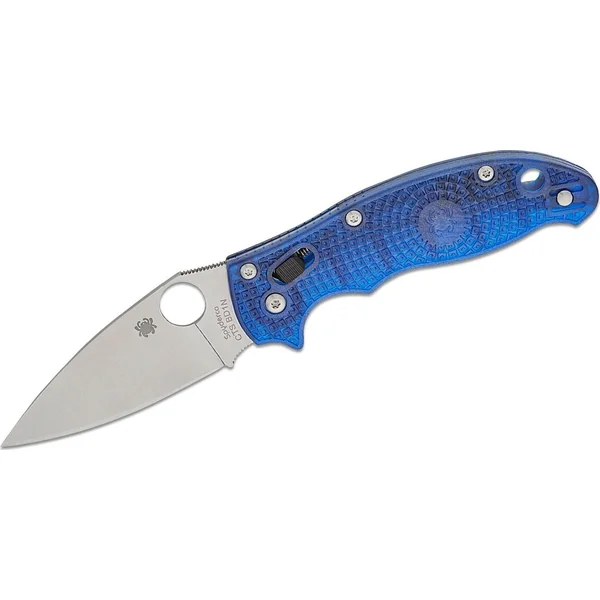 Spyderco Manix 2 LWT Translucent Blue FRCP 3.37in Locking Knife