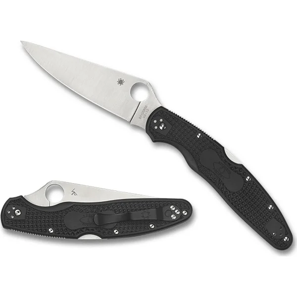 Spyderco Police Model 4 Lightweight Black 4.38in Locking Knife