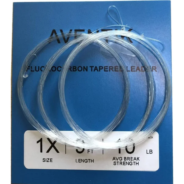 Stillwater Aventik Fluorocarbon Tapered Leader 9ft 3pc