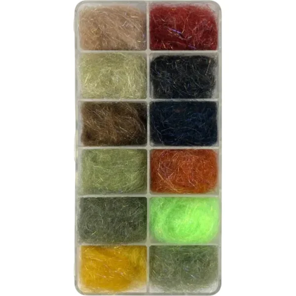 Stillwater New Peacock 12 Colour Dubbing Selection