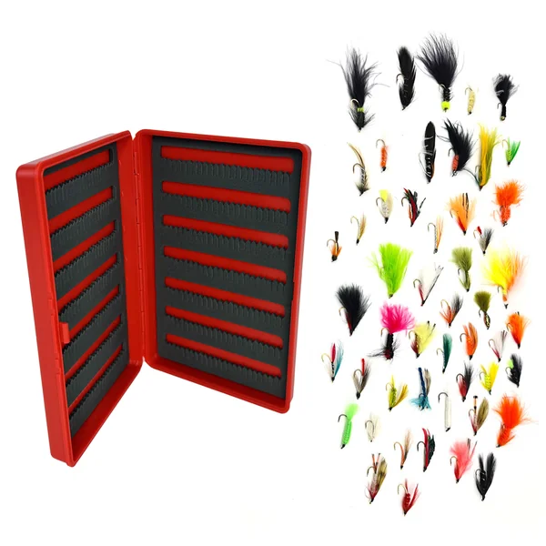 Stillwater Red Fx Box with 50 Assorted Lures