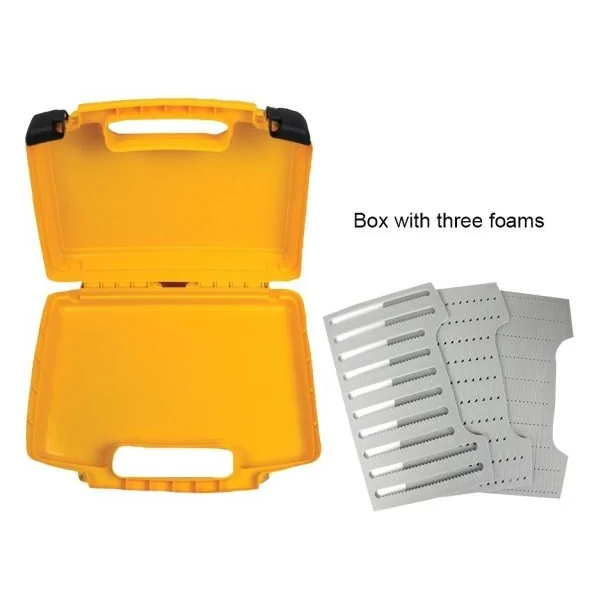 Stillwater Yellow Big Boy Fly Box with 3 Foams Slit/Slot/Row