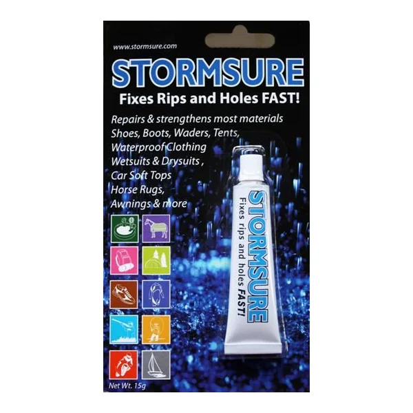 Stormsure Flexible Adhesive Wader Repair Solution 1 x 15g Tube