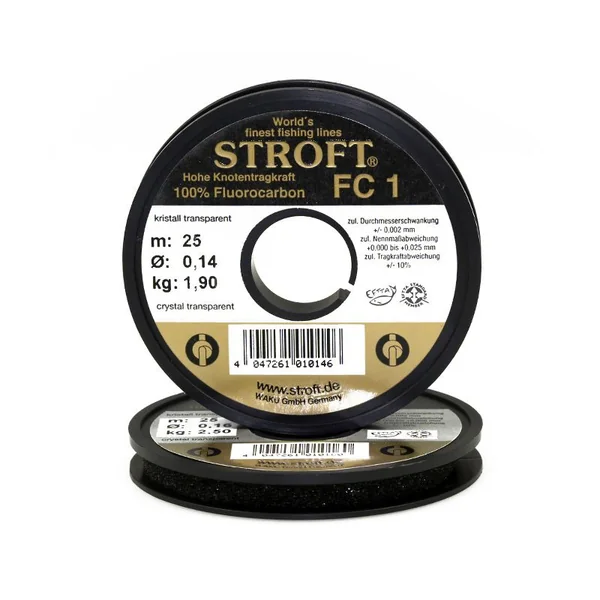 Stroft FC1 100m Crystal Translucent 100% Fluorocarbon
