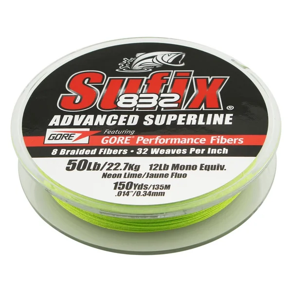 Sufix 832 Braided Line Neon Lime