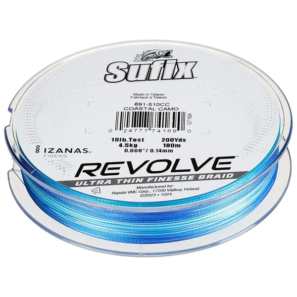 Sufix Revolve Coastal Camo Braided Line