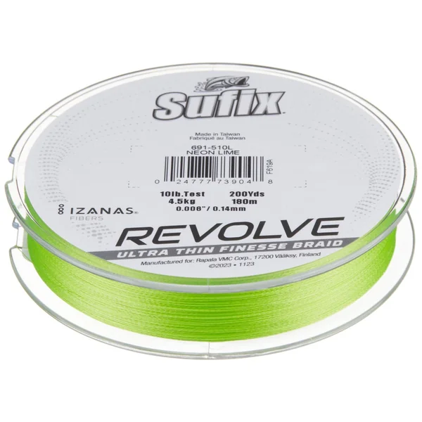 Sufix Revolve Neon Lime Braided Line