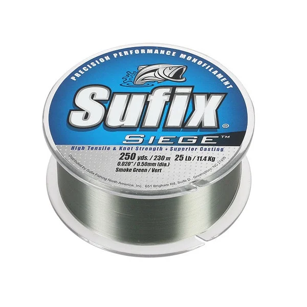 Sufix Siege Smoke Green Monofilament Line