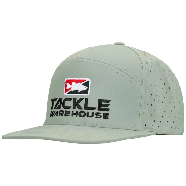 Tackle Warehouse 7 Panel Perfomance Hat Grey