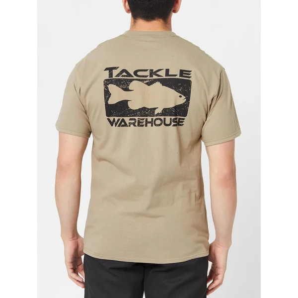 Tackle Warehouse Back Logo Short Sleeve Shirt Tan