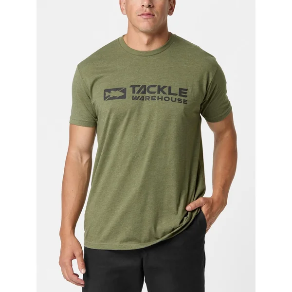 Tackle Warehouse Logo Short Sleeve Shirt Army Green