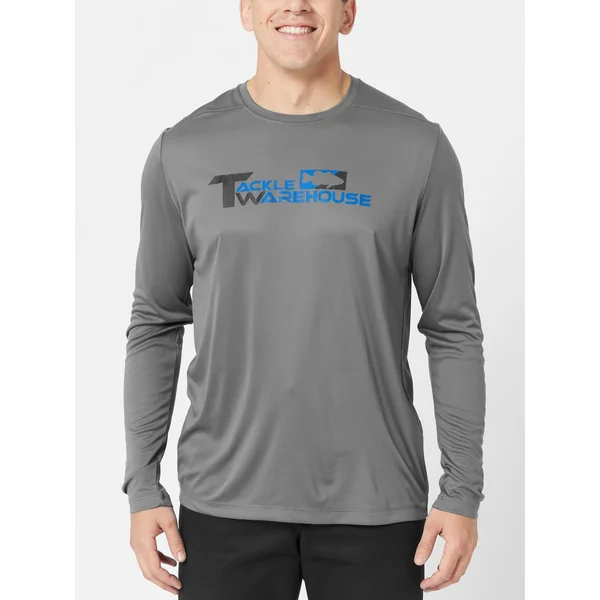 Tackle Warehouse Stacked L/S Sun Shirt Dark Smoke Grey